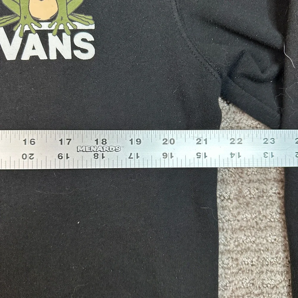 Vans Mens The Good Times Frog Graphic Hoodie Black Medium Pullover Sweatshirt - Picture 6 of 7